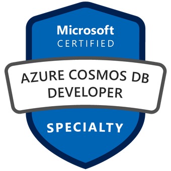 Badge for Microsoft Certified: Azure Cosmos DB Developer Specialty