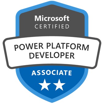 Badge for Microsoft Certified: Power Platform Developer Associate