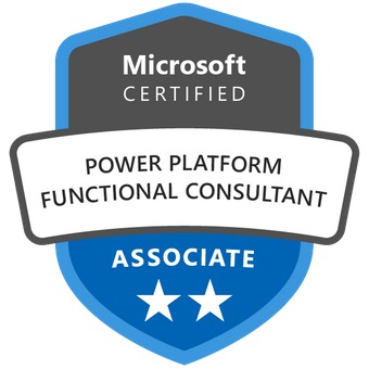 Badge for Microsoft Certified: Power Platform Functional Consultant Associate