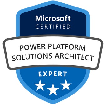 Badge for Microsoft Certified: Power Platform Solution Architect Expert