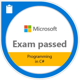 Badge for Exam 483: Programming in C#