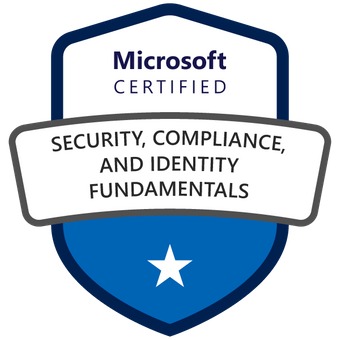 Badge for Microsoft Certified: Security, Compliance, and Identity Fundamentals